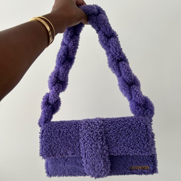 Jacquemus Le Bambidou Shearling Shoulder Bag - Picture 1 of 6
